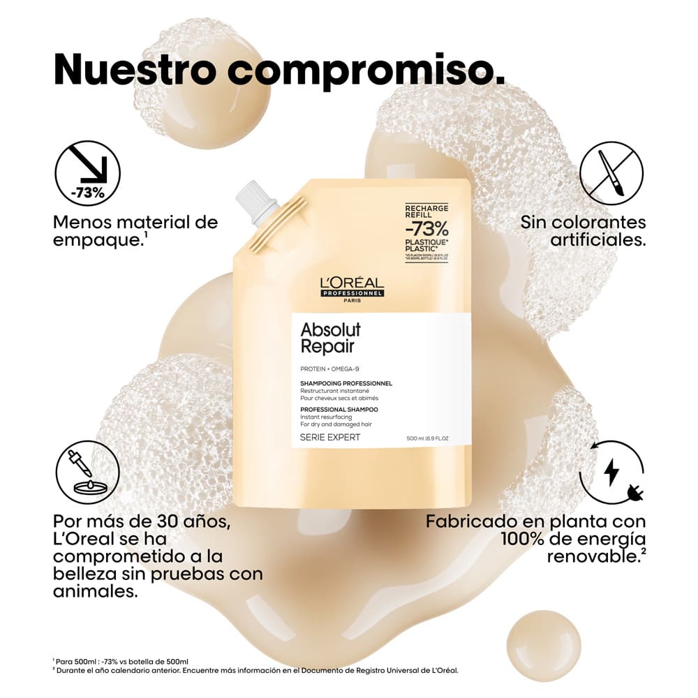 SHAMPOO REFILL ABSOLUT REPAIR (REFILL DE SHAMPOO REPARADOR)